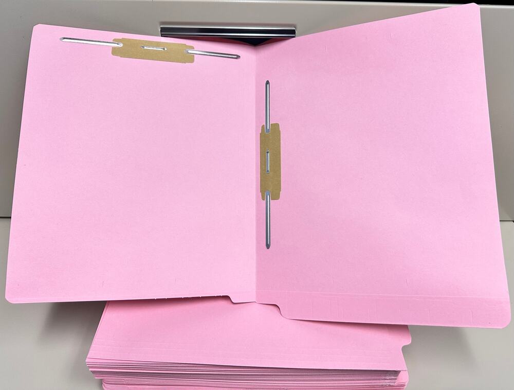 Bibbero (50) Medical Arts Press File Folders w/Fasteners Letter 11pt Side Tab